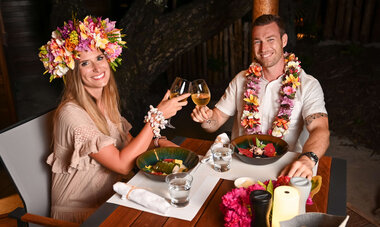 Le Bora Bora by Pearl Resorts Couple DIning